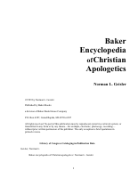 Baker Encyclopedia Of Christian Apologetics - Norman Geisler.pdf